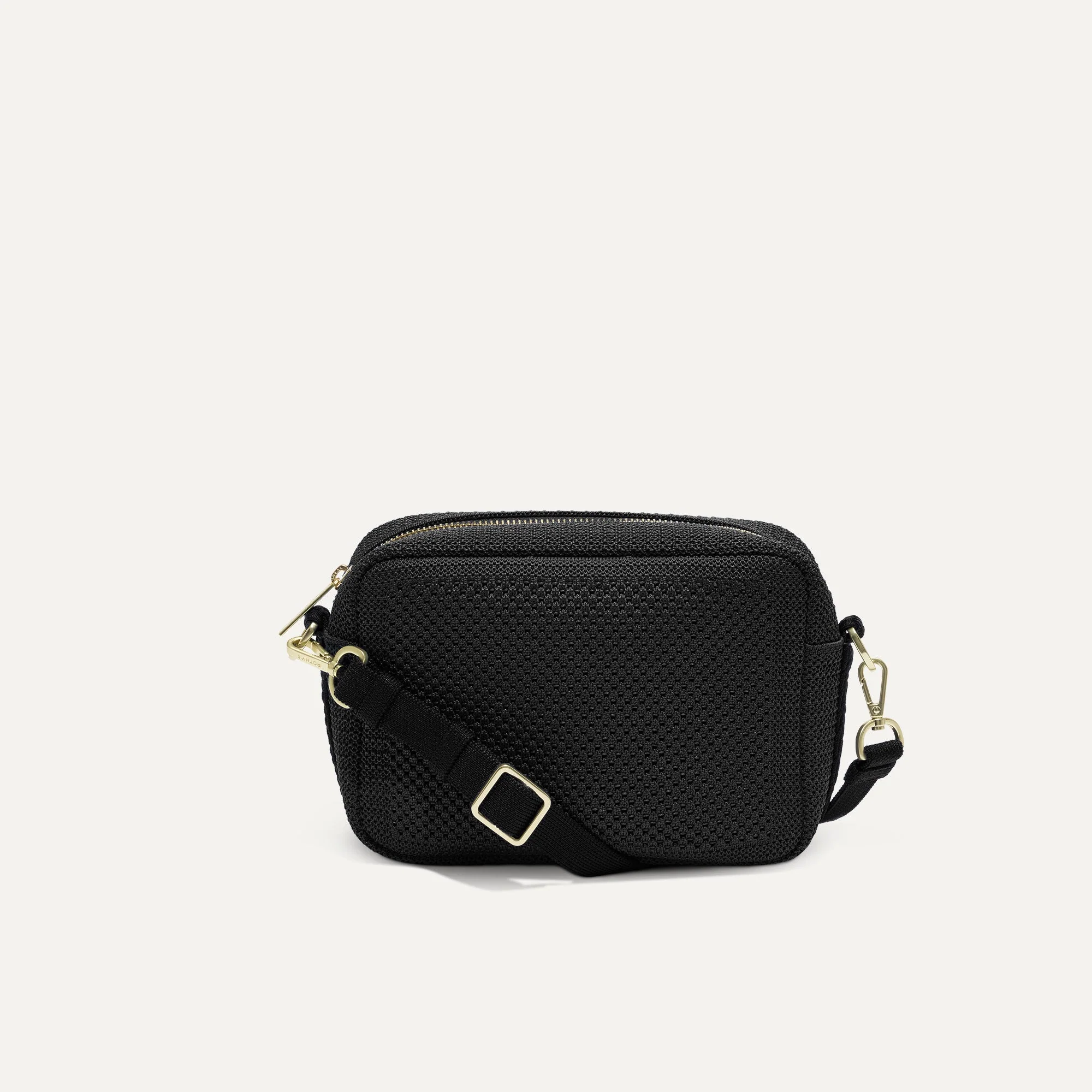 The Crossbody Camera Bag - Black Licorice Open-Knit