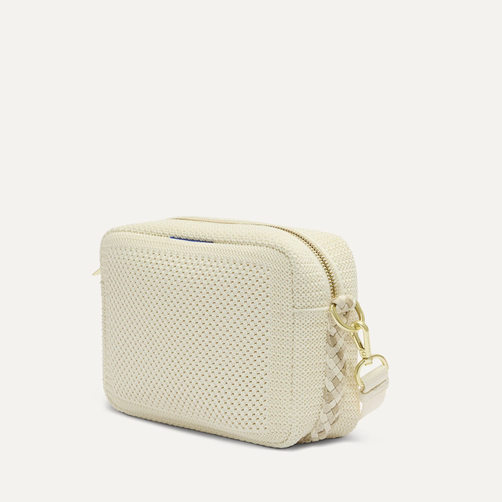 The Crossbody Camera Bag - Cream Twist Open-Knit - Image 4