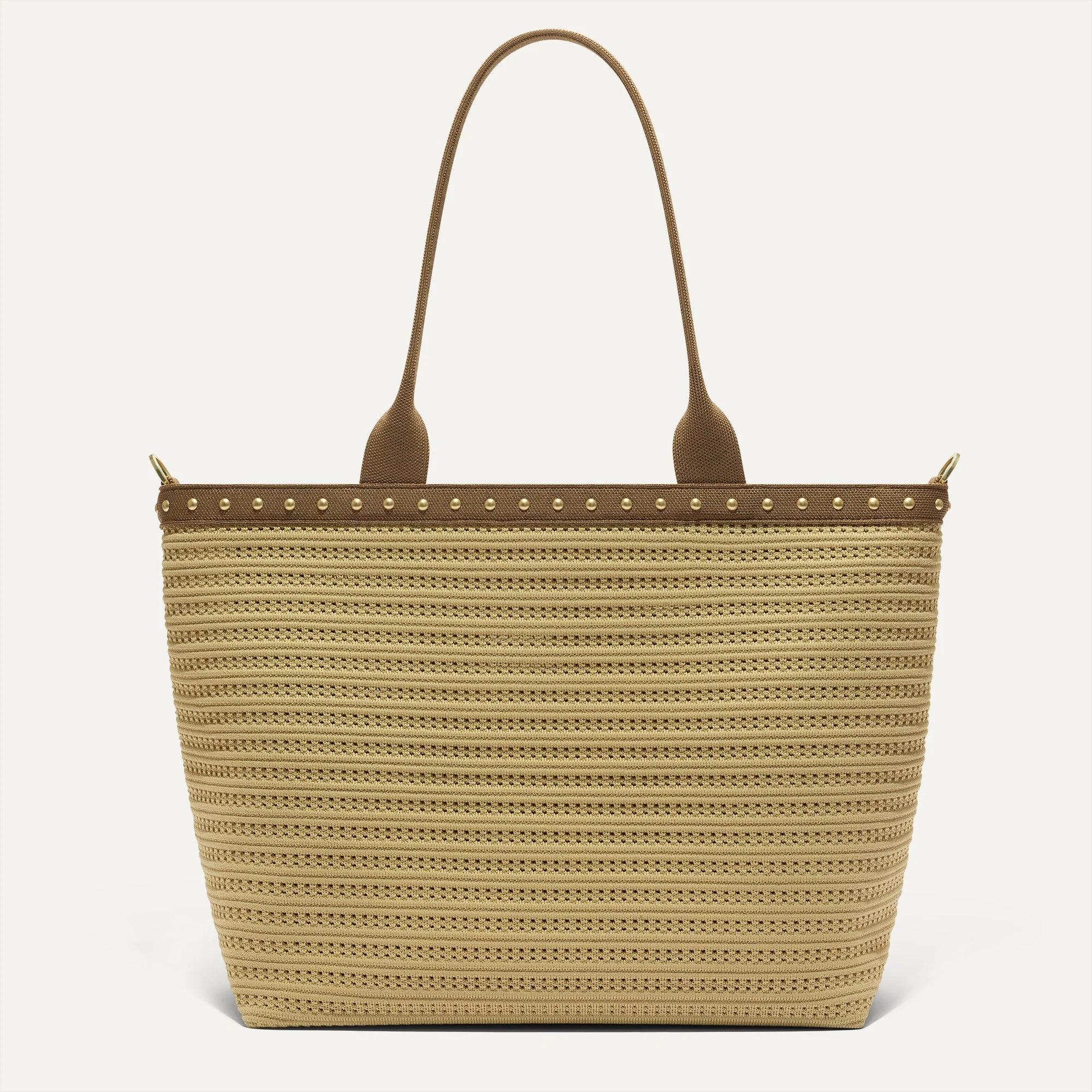 The Lightweight Zip Tote - Brown Butter Crochet - Image 2