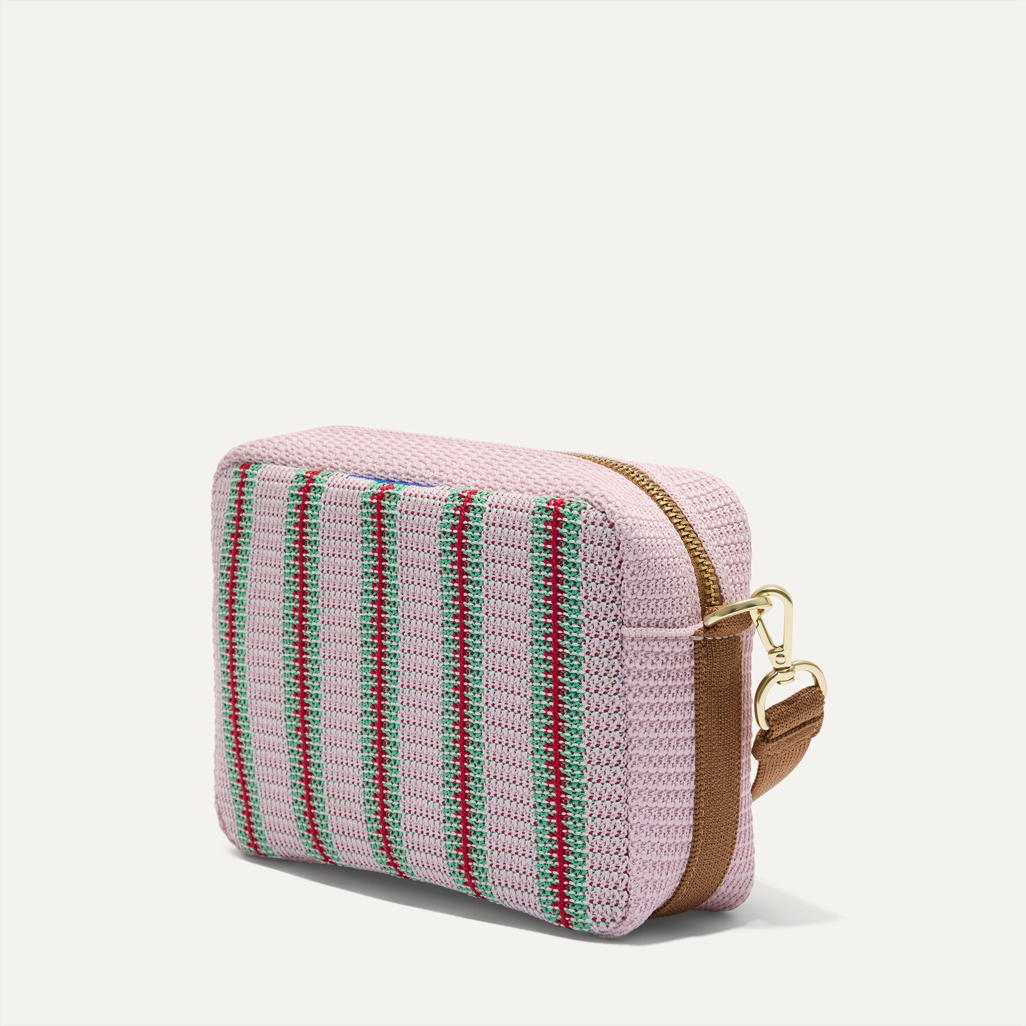 The Crossbody Camera Bag - Watermelon Market Stripe - Image 4