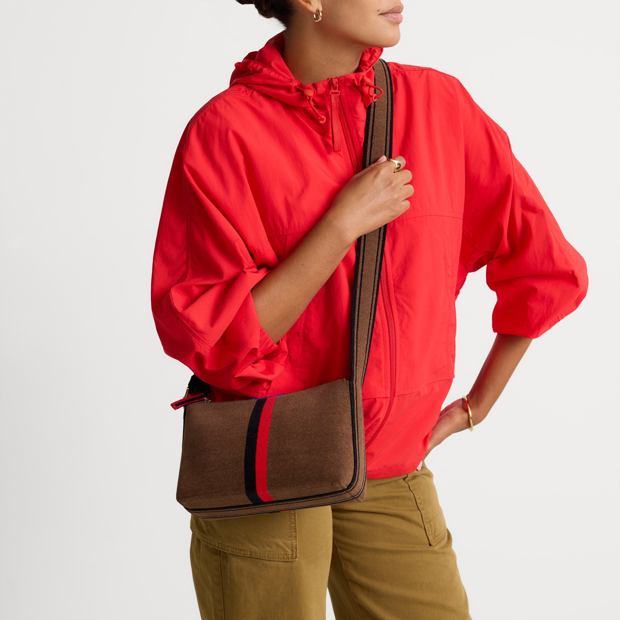 The Casual Crossbody - ReVelvet™ Cinnamon Stripe - Image 3